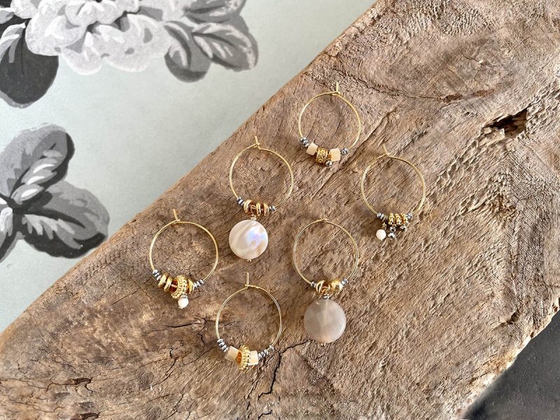 Boucles d'oreilles pierres naturelles, Achat en ligne