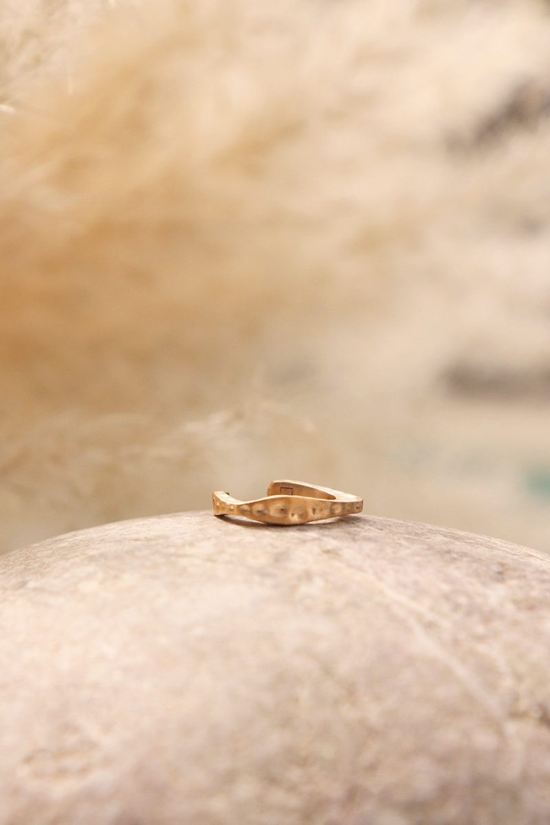 Bague oreille vague élégante et simple