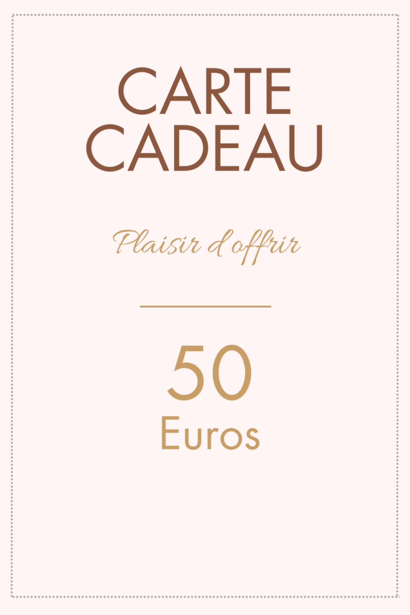 Carte cadeau 50 euros