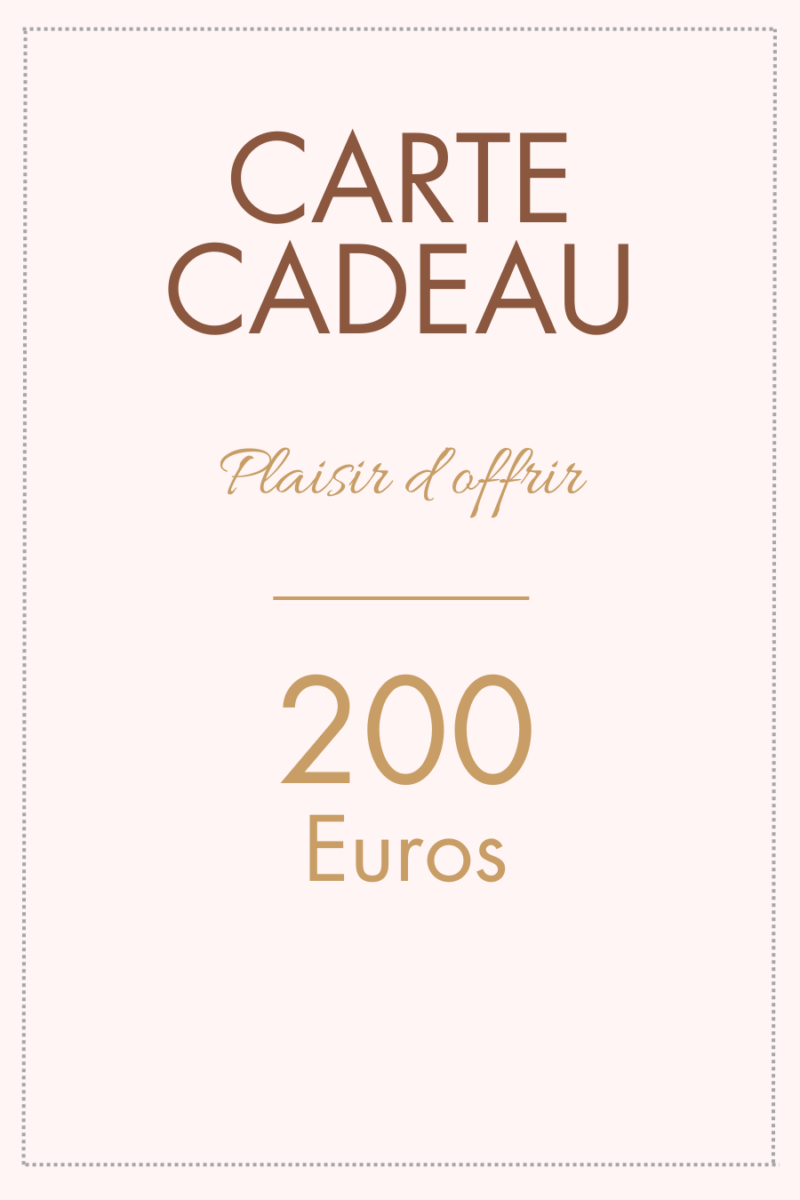 Carte cadeau 200 euros