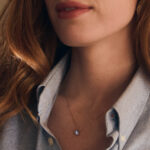 Collier labradorite bleu