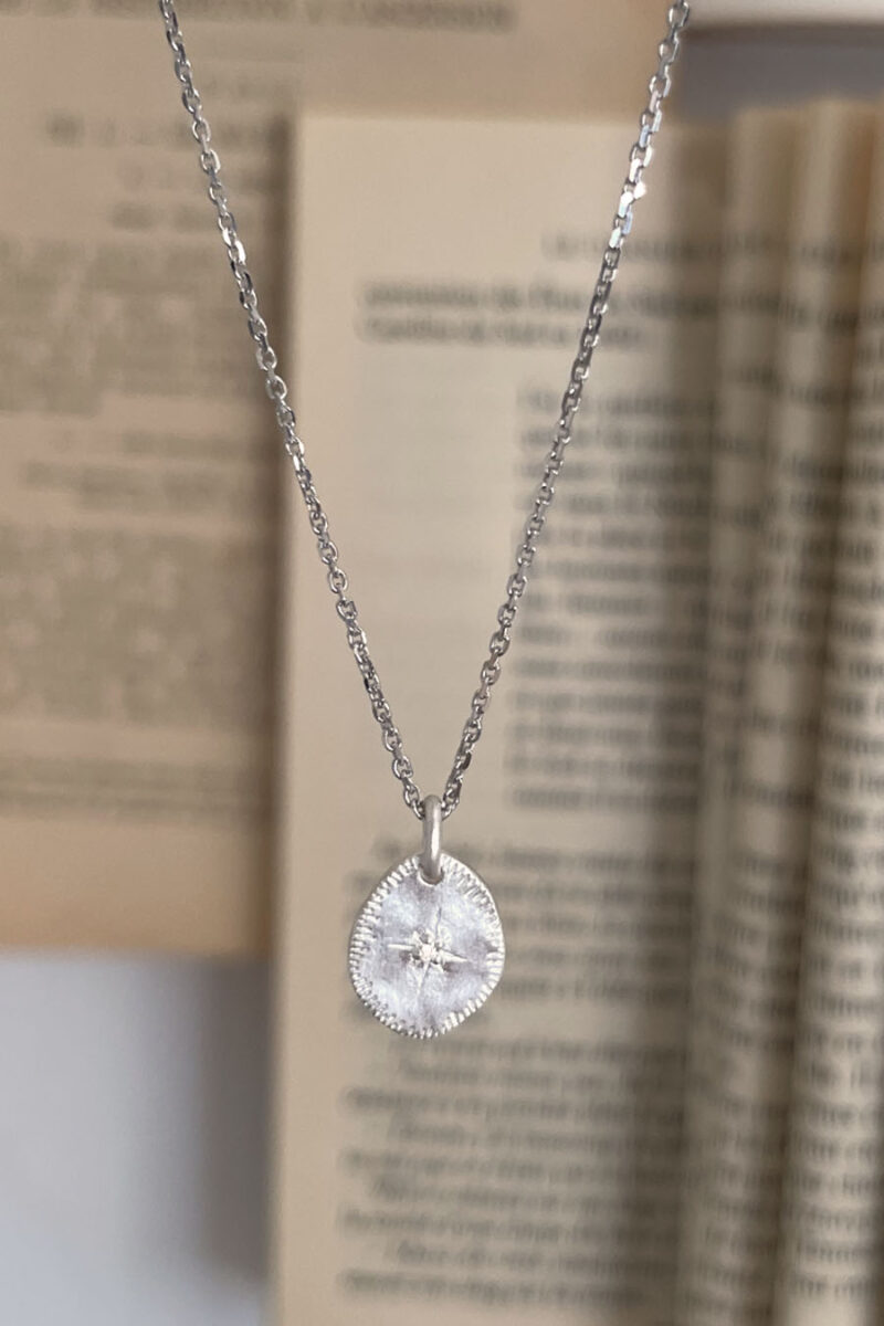 Collier mini médaille argent 925