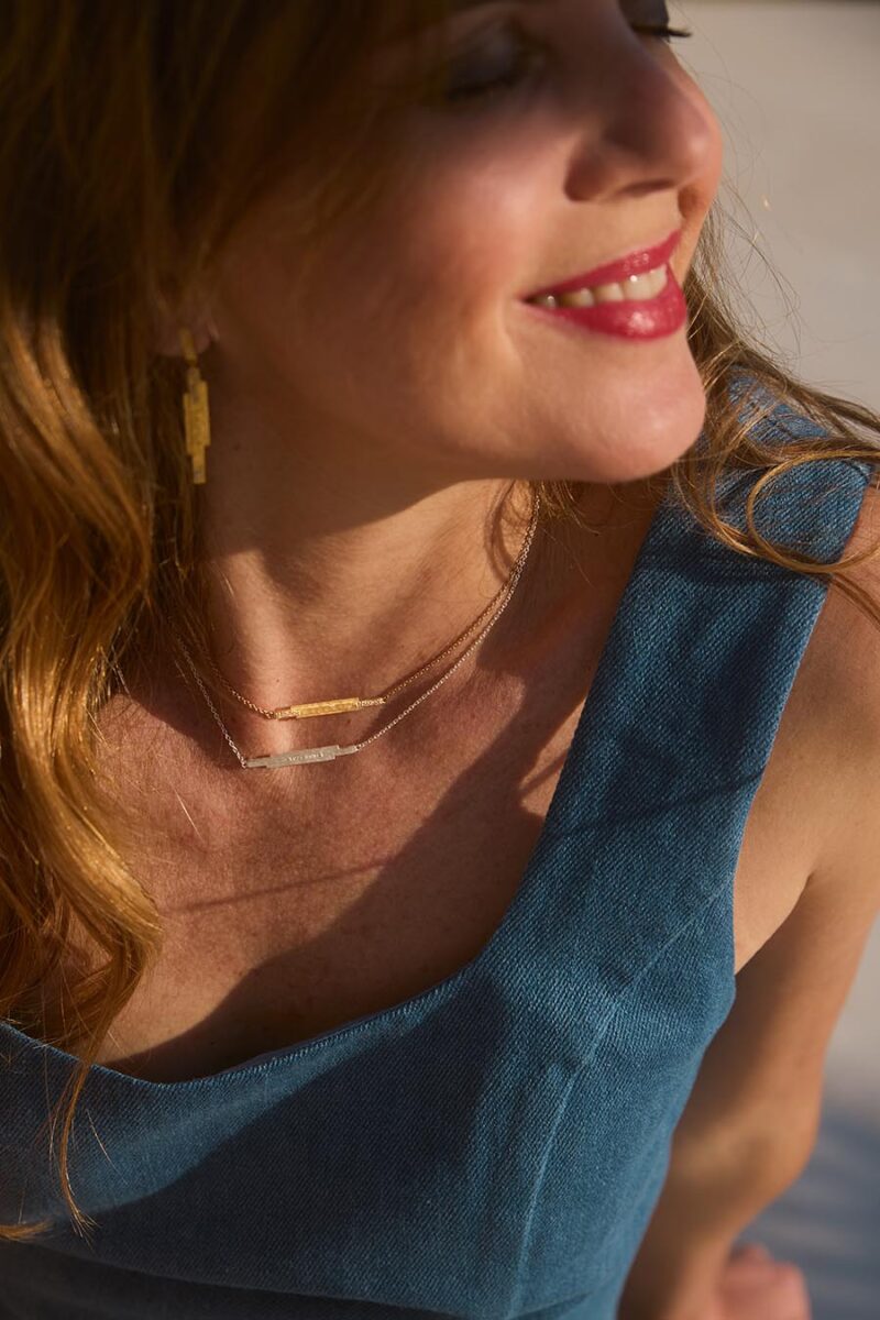Collier Lignes de lumière Argent Collier lignes de lumière