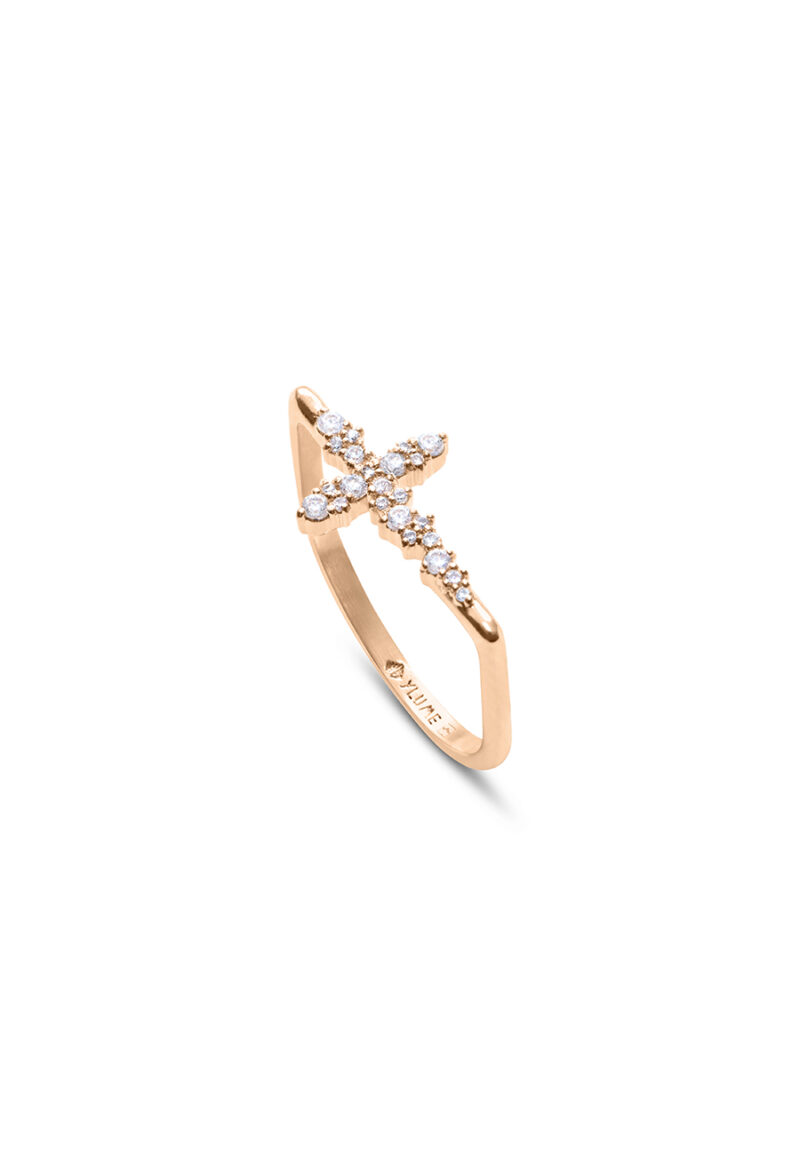 Star Ring (Copie) Bague dorée croix